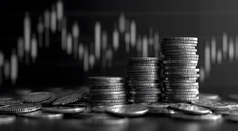 金融背景下的金币堆叠