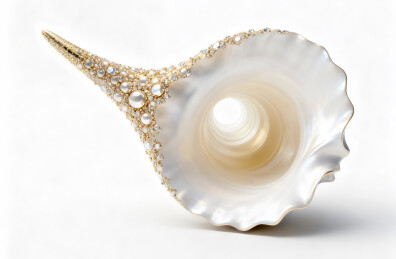 创意时尚贝壳装饰品数字艺术