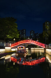 广州永庆坊红桥荔枝湾涌夜景