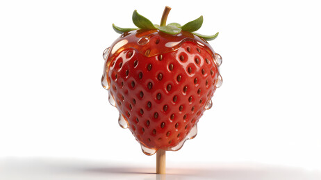 鲜红饱满的草莓