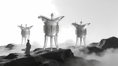 古士观爵立黑岩