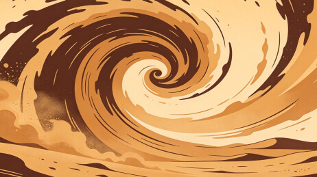 沙尘旋涡动态画面