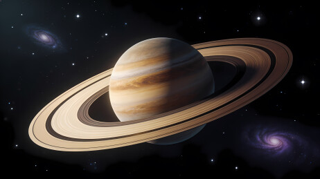 土星环带与星云
