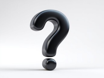 黑色问号立体呈现