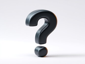 黑色问号立体呈现