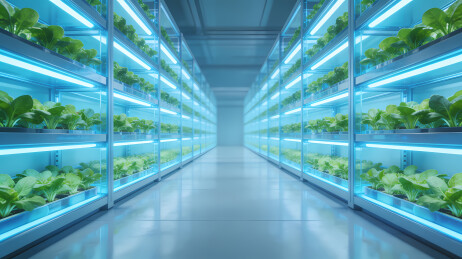 垂直种植架绿植科技感十足