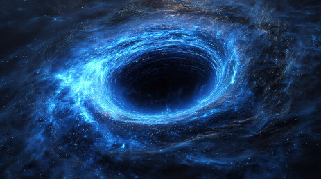 宇宙黑洞旋涡景象