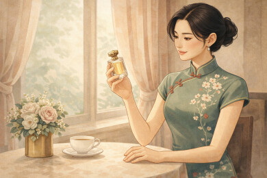 旗袍窗边闻香