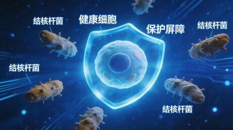 健康细胞受保护屏障抵御结核杆菌侵袭