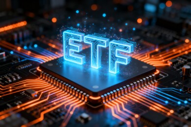 ETF科技感金融投资商务背景