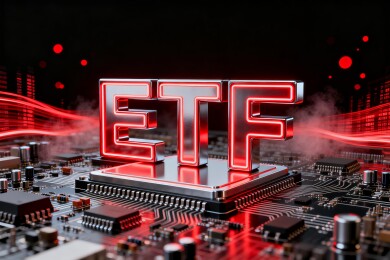 ETF科技感金融投资商务背景
