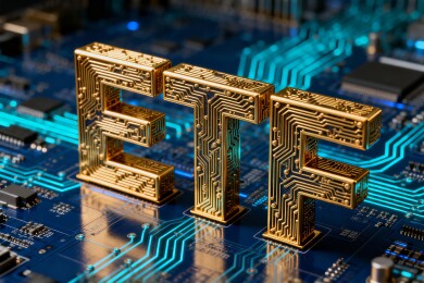 ETF科技感金融投资商务背景