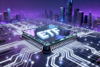 ETF科技感金融投资商务背景