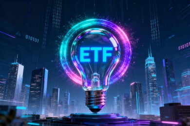 ETF科技感金融投资商务背景