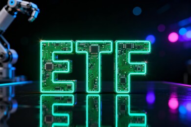 ETF科技感金融投资商务背景