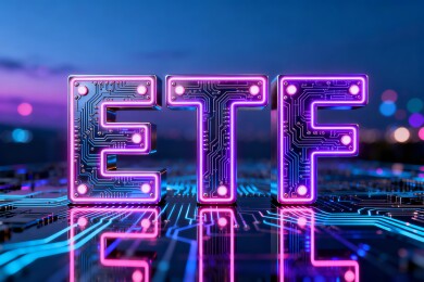 ETF科技感金融投资商务背景