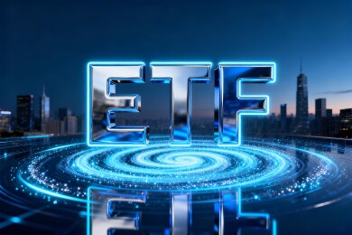 ETF科技感金融投资商务背景