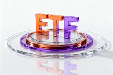 ETF科技感金融投资商务背景