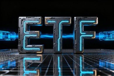 ETF科技感金融投资商务背景