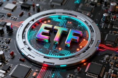 ETF科技感金融投资商务背景