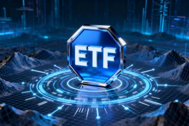 ETF科技感金融投资商务背景
