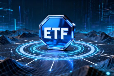 ETF科技感金融投资商务背景