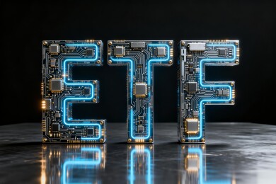 ETF科技感金融投资商务背景