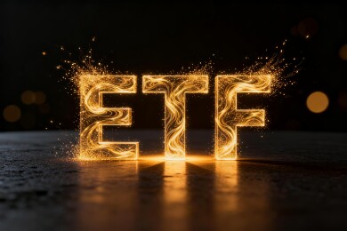 ETF科技感金融投资商务背景