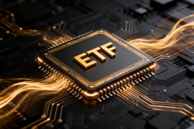 ETF科技感金融投资商务背景
