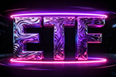 ETF科技感金融投资商务背景