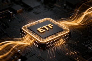 ETF科技感金融投资商务背景