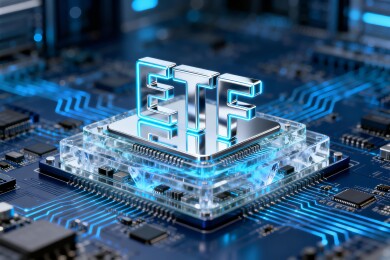 ETF科技感金融投资商务背景