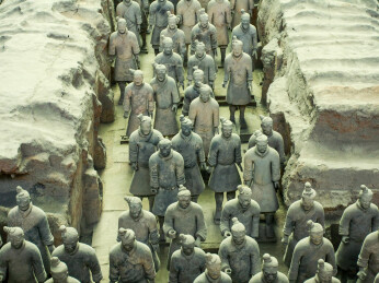 中国陕西省西安市秦始皇兵马俑