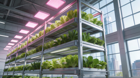 科技感绿植金属架
