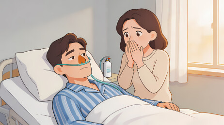 病床旁的温情守候