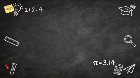 黑板上的数学与学习图标