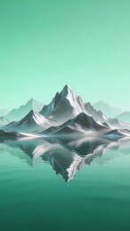 雪山湖光映青天