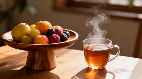 水果与热茶