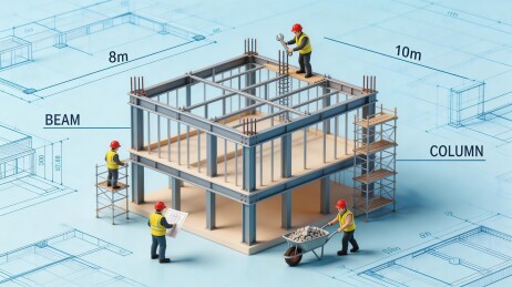建筑工地施工场景模型