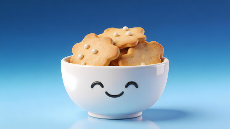 笑脸小碗装金饼干