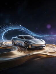 未来流线型汽车