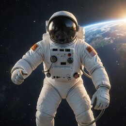 太空探索者外出作业的宇航服穿戴