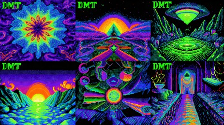 奇幻迷幻风格插画作品
