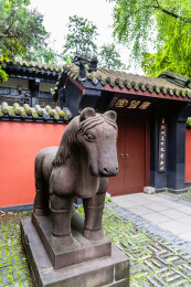 成都武侯祠镇墓兽石兽石雕