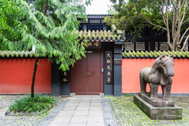 成都武侯祠镇墓兽石兽石雕
