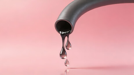 黑色水管滴水