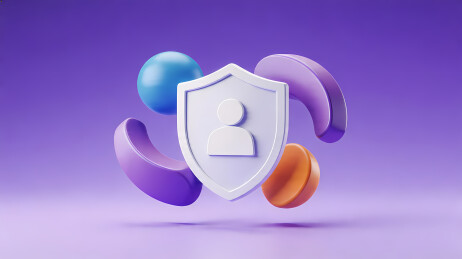R字盾牌科技图标
