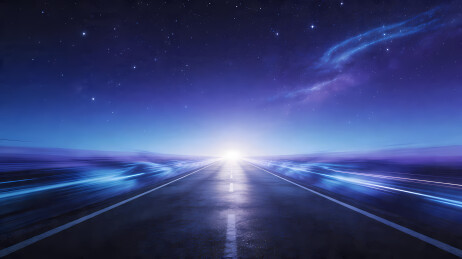 星光下的蓝紫公路
