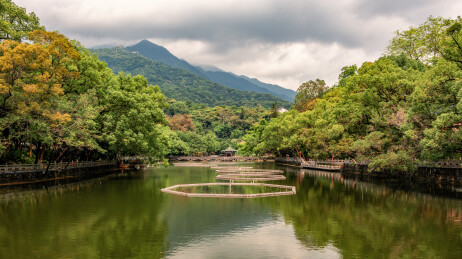 广东惠州博罗罗浮山风景区朱明洞景区