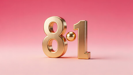 金色反光数字